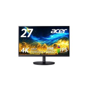 Acer 모니터- 27인치 4K IPS USB Type-C 90W 급전 Delta