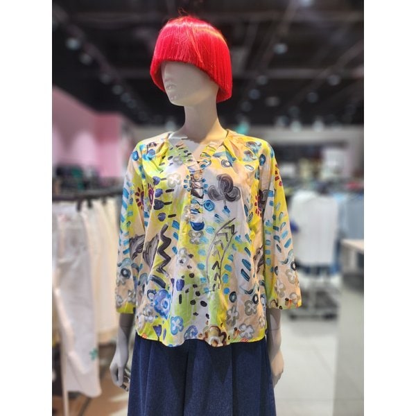[부산점] 유화 프린팅 블라우스 BABLF9531BG