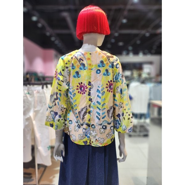 [부산점] 유화 프린팅 블라우스 BABLF9531BG