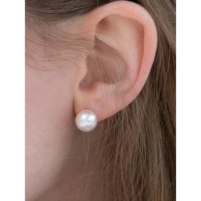 silver 925 classic pearl earrings 8mm, 10mm, 12mm, 14mm, 16mm