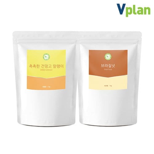 건망고 말린 건조 망고 말랭이 1kg+브라질너트 1kg