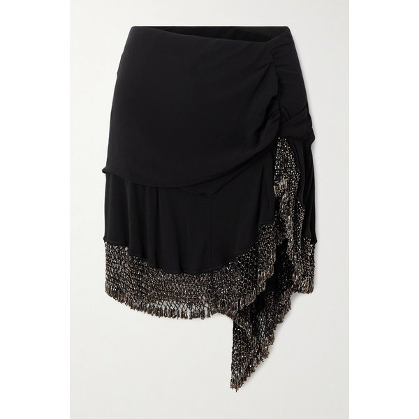 에나야 비즈 장식 실크 조르제트 미니 스커트 46376663162944536