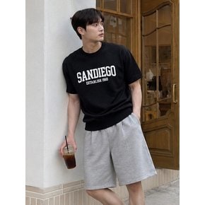 남성 레터링 자가드 배색 반팔 니트_100(10520-040-405-34)