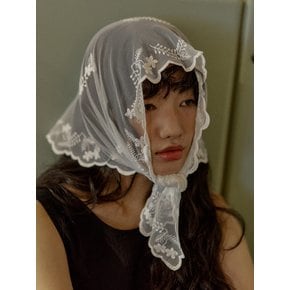 Holy veil scarf / White