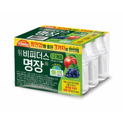 비피더스 명장 기획(125ml*12/점포별 구성 상이함) 1500ml