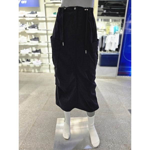 [파주점] 여성 크링클 카고 롱 스커트(FS2SKG2171F-BLK)