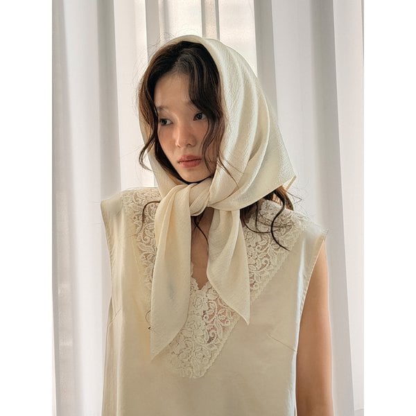 waffle see through kercheif 2color KE009