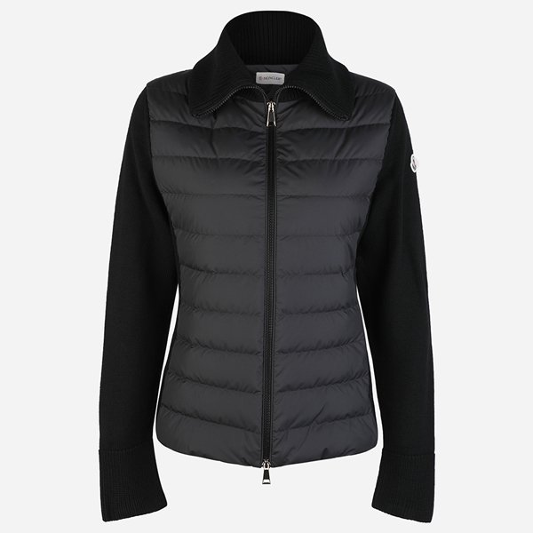 [시흥점] [몽클레어]6S 9B00020 M1131 999 여성 패딩 믹스 집업 가디건 블랙