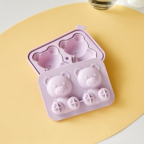 곰돌이모양 실리콘 왕 얼음틀 2구