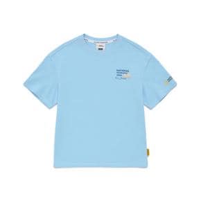 K242UTS080 동물 그래픽 반팔-1 SKYBLUE