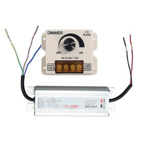 SMPS 12V 프리조광기 디머 디밍 200W