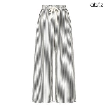 ab.f.z [ab.f.z/신상] 스트라이프 리본끈 디테일 밴딩 팬츠 (AFZ3MP34A)