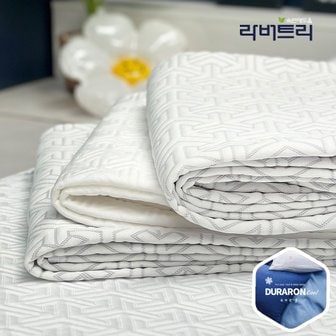 라버트리 아이스 쿨 냉감 듀라론 여름 침대패드 매트 고정밴드 SS