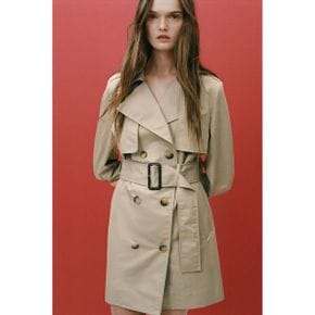 ZARA 벨트 ZW 컬렉션이 있는 자라 미디 트렌치 코트 0518/246