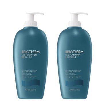  BIOTHERM 비오템 라이프 플랭크톤 멀티 코렉티브 바디밀크 400ML 2팩