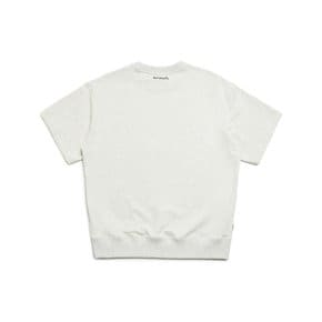 엔젤 와펜 스웨트 반팔 티셔츠 - M/OATMEAL / Z262UST040
