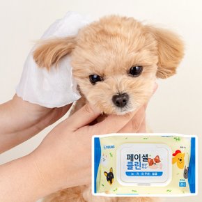 강아지 페이셜 티슈 30매 대나무원단 페이셜클린 뱀부티슈 캡형