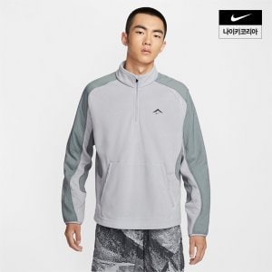  맨즈 나이키 트레일 polartec® 쿼터집 플리스 러닝 탑 nike fv9964-078