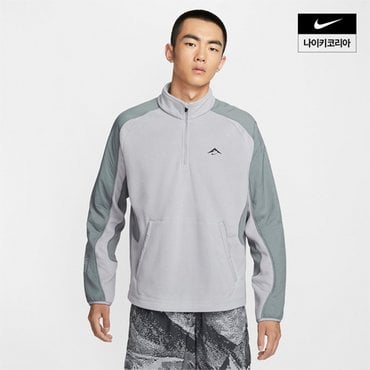 나이키 맨즈 나이키 트레일 Polartec® 쿼터집 플리스 러닝 탑 NIKE FV9964-078