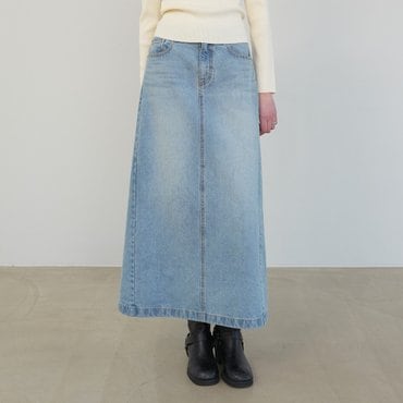 온앤온 데님 맥시 스커트 NEJ5SS253