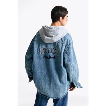 타미진스 공용 후디 데님 셔켓 T32F0NJC14TMT2 TOMMY JEANS