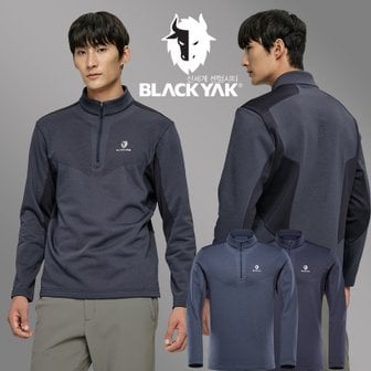 블랙야크 [B코코다티셔츠1]22F/W 남성 동절 기모 집업 티셔츠(정가:139,000원)