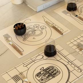 [무케/공식수입] 포드바쉐_바그노렛 사각 테이블매트 bagnolet Table Mat 프랑스식탁매트