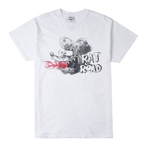 [비아델루쏘 고양점] [와일드 동키] 렛 로우드 반팔 티셔츠 T RAT ROAD WHITE 88559