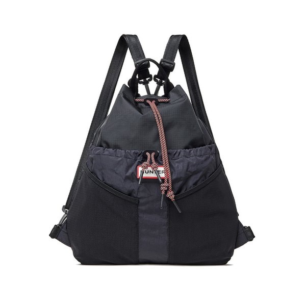 [UNISEX] 트래블 멀티 펑션 립스탑 패커블 백팩 - 블랙/클레이 UBB7125NRSBEC