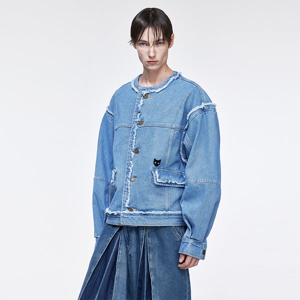 [파주점] 지제로 라운드넥 데님 점퍼 SH2JP821BL