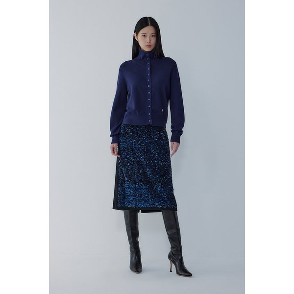 [리오더] 터틀넥 버튼업 니트 가디건 7155450005846