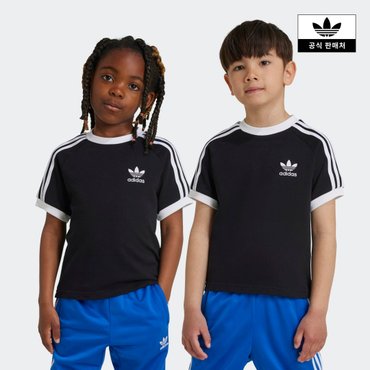 아디다스키즈 (A100-A130)3 STRIPE TEE (IY2389)