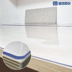 유리대용 책상 식탁 원목 테이블 투명 매트 1mm 80cm X 10cm