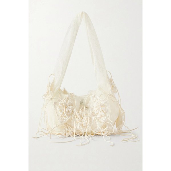 파울린 두얀코트 다이아몬드 레이스 트림 크로셰 숄더백 46376663163042936