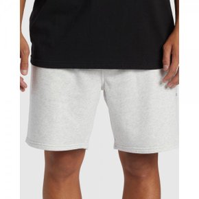 4823489 Quiksilver Mens Salt Water Sweat Shorts - WHITE MARBLE HEATHER