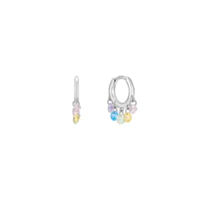 [Silver925] Rainbow drop One-Touch Earring_EC1739