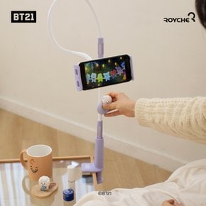 라인프렌즈 BT21 베이비 구즈넥 휴대폰 거치대 자바라 책상 침대