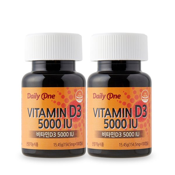 비타민D3 5000IU 고함량 154.5mg X 100캡슐 2통