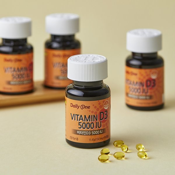 비타민D3 5000IU 고함량 154.5mg X 100캡슐 2통
