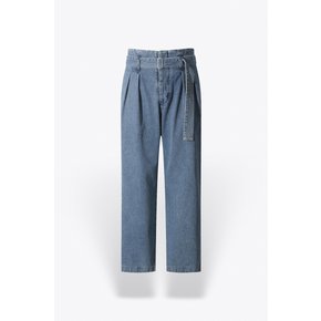 [여주점] [이로] 남성 벨티드 투턱 DENIM 팬츠 IQPDM23706BUX