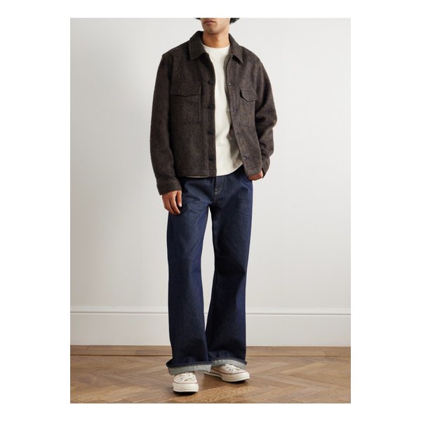 자키 브러시드 니트 재킷 브라운 46376663162887839