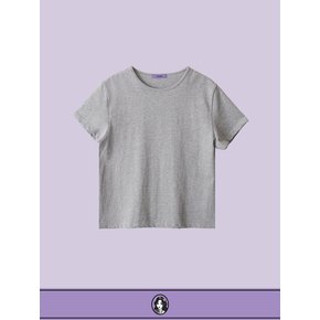 Double Cotton NON-SPAN T - Melange gray