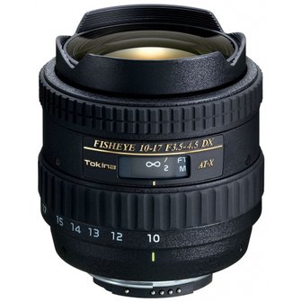  Tokina 어안 줌 렌즈 AT-X 107 DX Fisheye 10-17mm F3.5-4.5 (IF) 니콘용 APS-C 대응