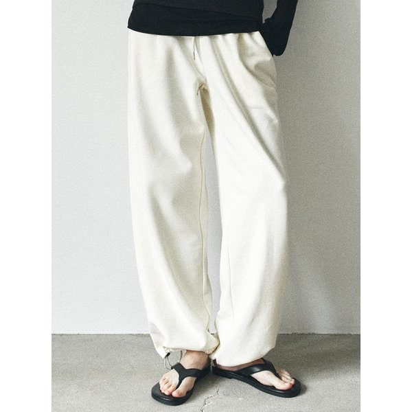 P3280 스트레이트 스웨트 팬츠_Cream