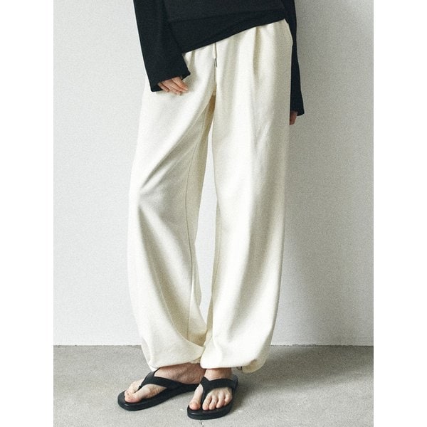 P3280 스트레이트 스웨트 팬츠_Cream