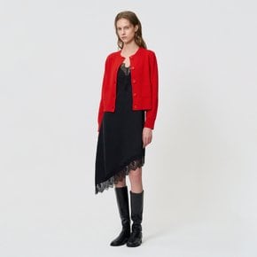메리노울 라운드넥 포켓 가디건 BE26A3FRG0475