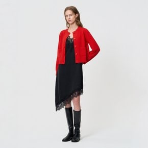 메리노울 라운드넥 포켓 가디건 BE26A3FRG0475