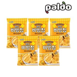 팔도 비빔칩 스낵 버터간장 80g x 5개