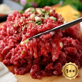 자연맛남 한우1++육회 300g x 2팩 총600g