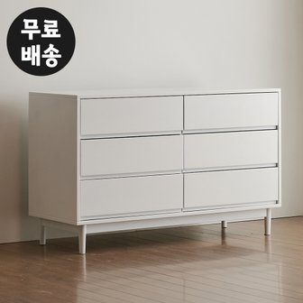 벤티스가구 조안 원목 와이드 체스트 3단 서랍장 삼단 옷 수납 다리있는 서랍장 안방 수납장 가구